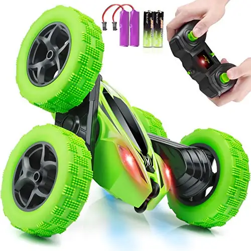 Camoro зеленые Игрушки радиоуправляемые автомобили Rc Rock Crawler игрушки RC хобби 2 АА батареи 360 трюки двойной Дрифт машина 53*34*53