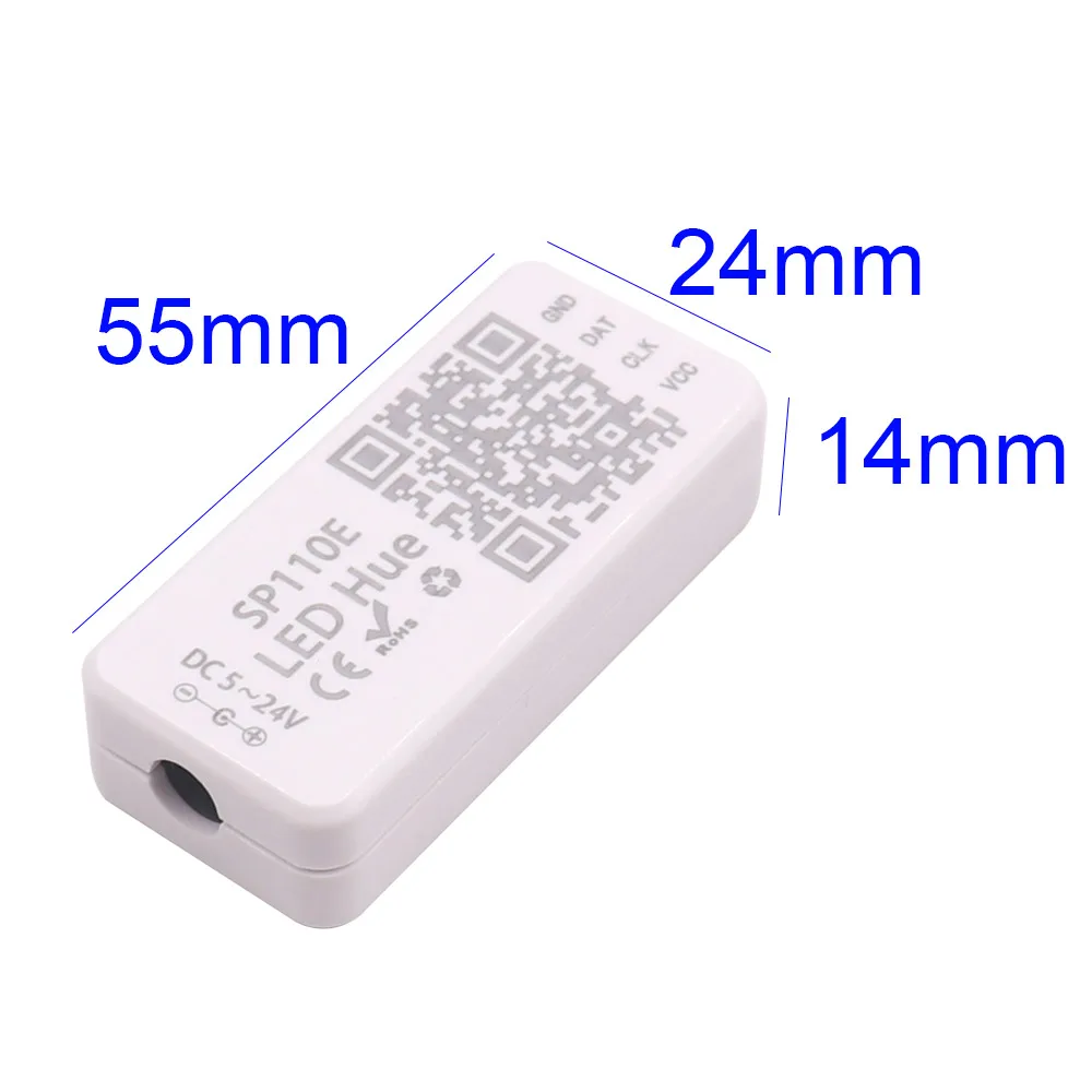 SP110E Smart Controller Led Pixel Light Strip Dimmer for WS2812B WS2811 SK6812 WS2815 WS2813 Magic RGB RGBW Full Dream Color