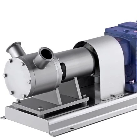 Sanitary Stainless Steel transferring high viscosity solid particles no damage low shear feeding Sine Pump