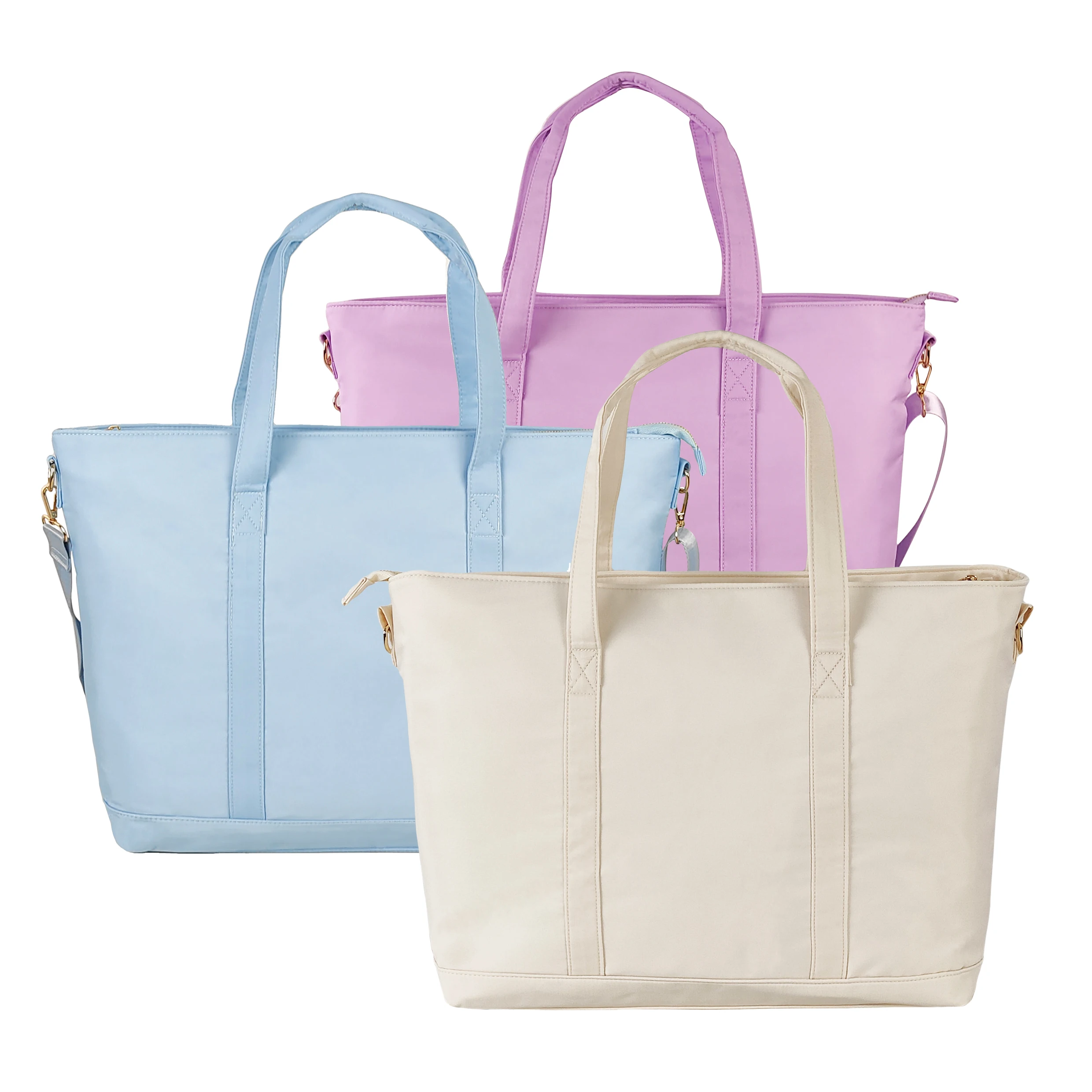 Wholesale of new products 2023 travel cooler handbags tote bags with custom printed logo shoulder strap nylon handbag