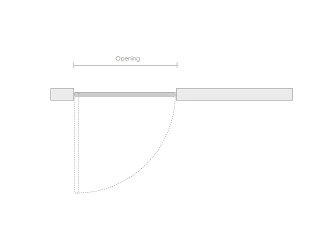 Minimalist narrow frame aluminum sliding glass door swing door bathroom Hidden frame