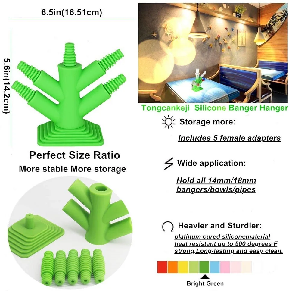 Promotional various durable using indoor home upgrade silicone banger stand exquisite