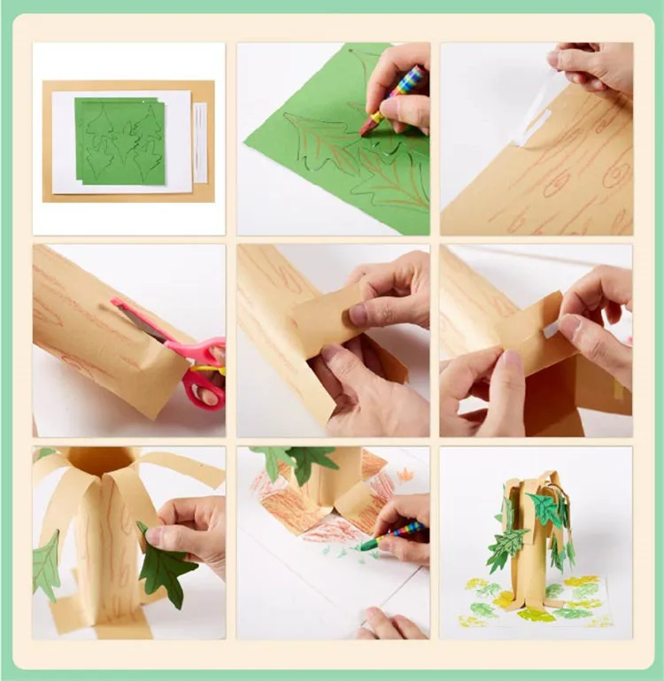 School Supplies DIY Activities Learning Toys Kids Gifts Paper Plate Crafts Kits Toys Arts and Crafts for Kids