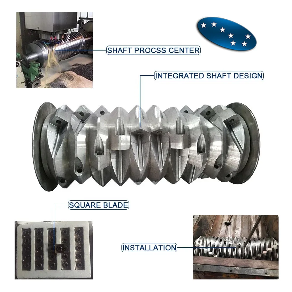 Sevenstars single shaft shredder for used plastic drum