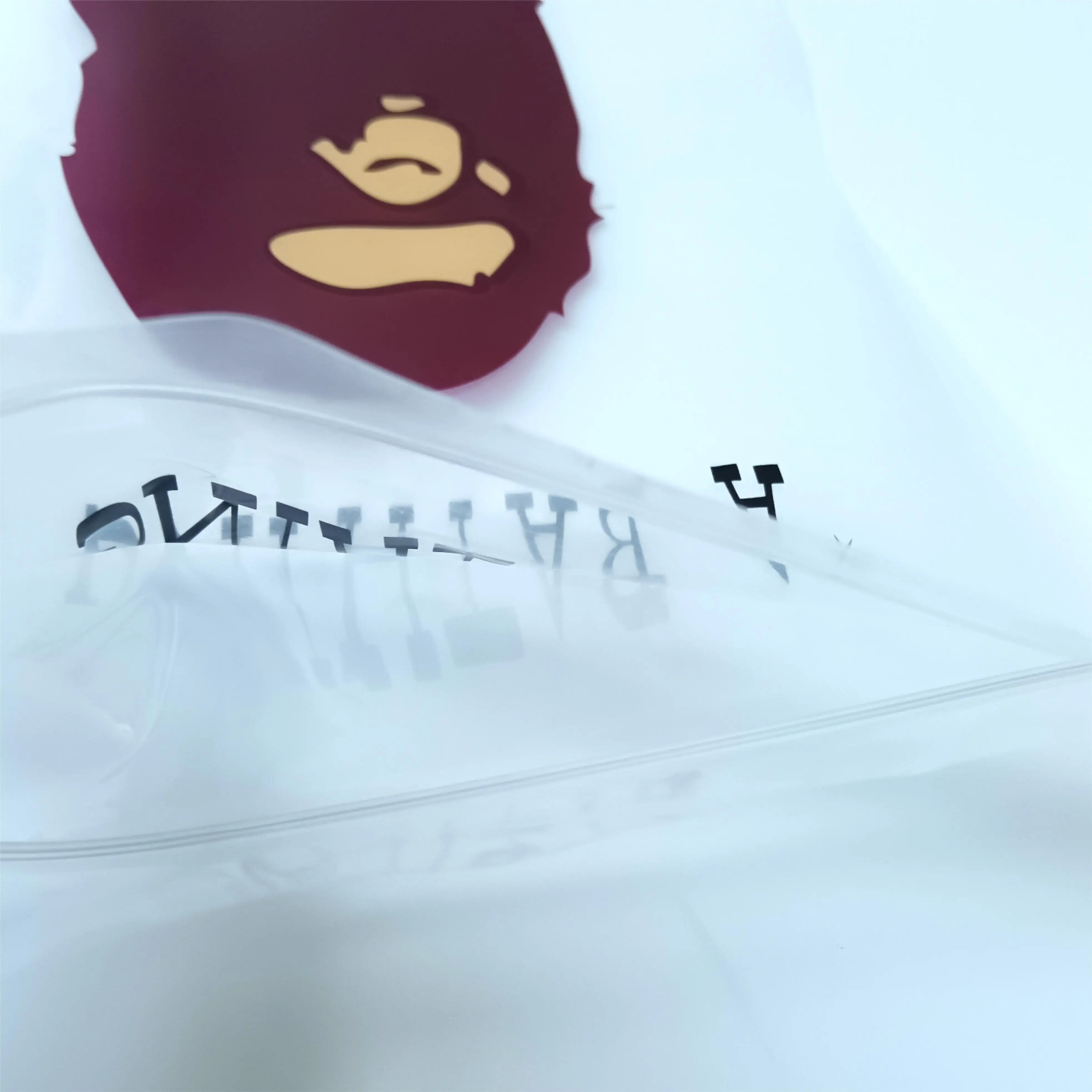 Wholesale pe self-sealing plastic bag sealed transparent frosted clothes clothing socks packaging zipper bag made of order