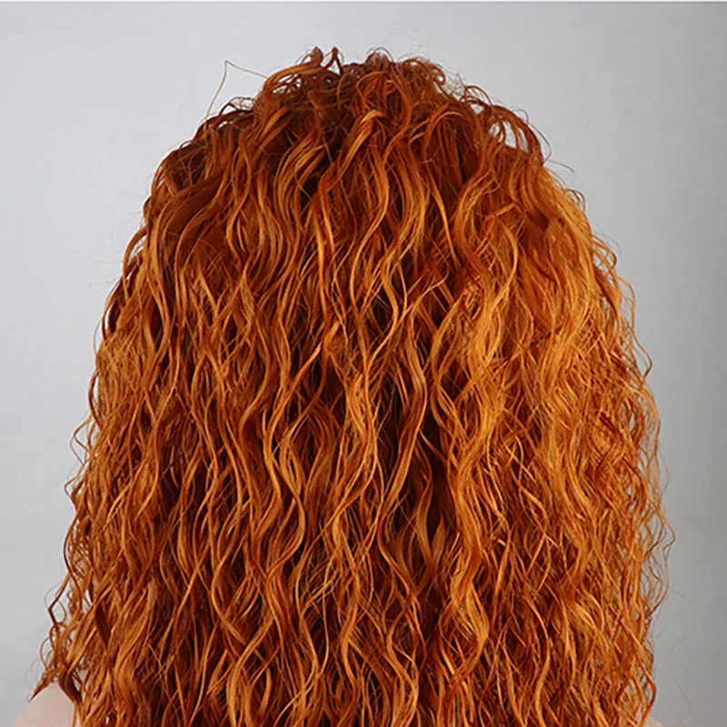 
Fast Shipping China Full Lace Deep Curly Brazilian Hair Synthetic Wig For Black Women Pre Plucked 