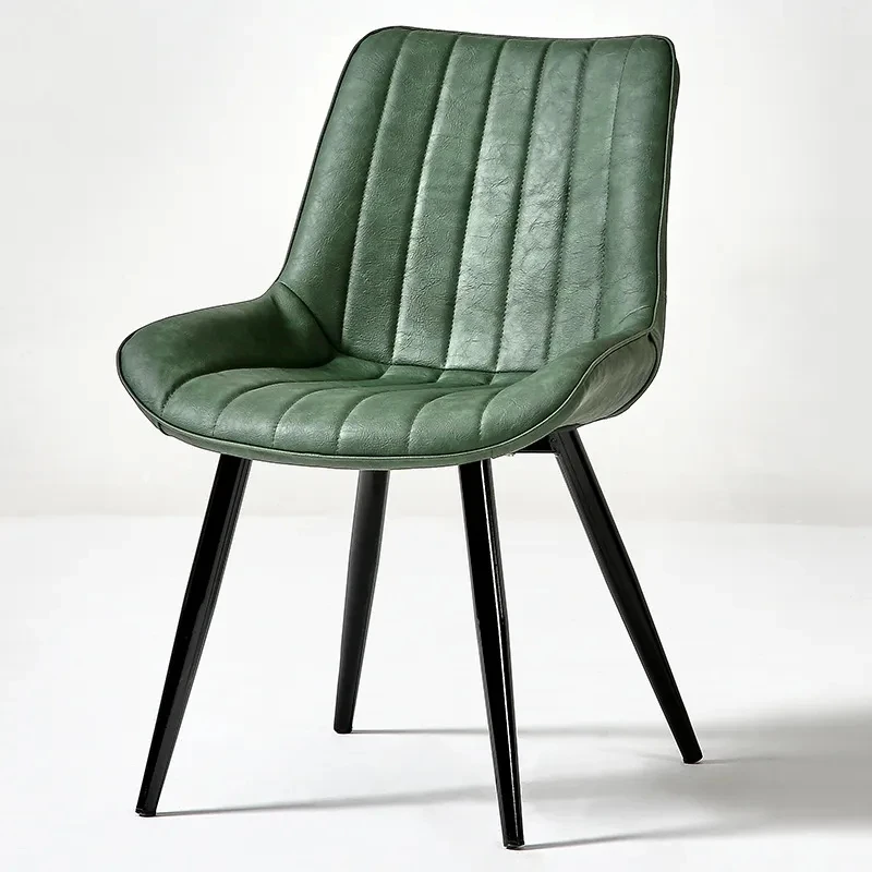 Classic Style Luxury Comfortable Upholstery Restaurant Leisure Chairs High Back PU Leather Dining Chairs