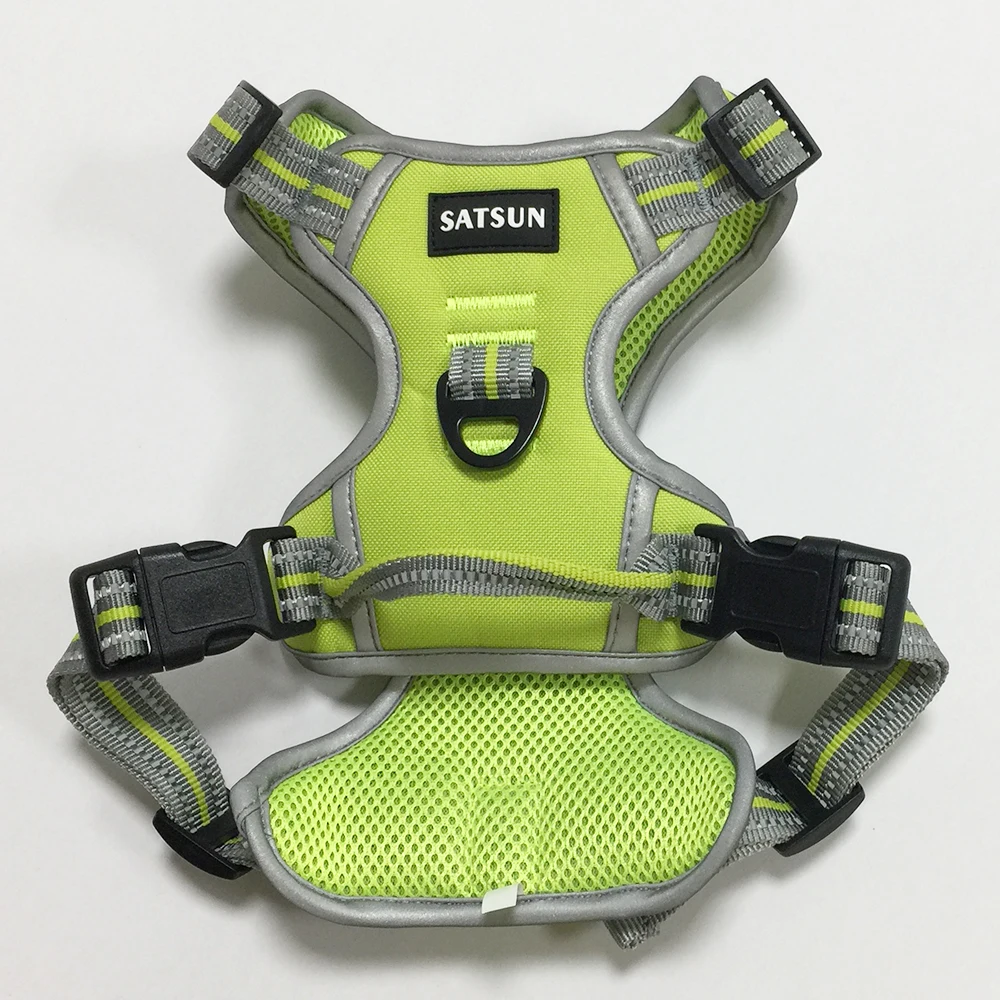 Luxury Brand Multi Colors Reflective Soft Mesh Padding No pull Pet Vest Dog Cloth Harness