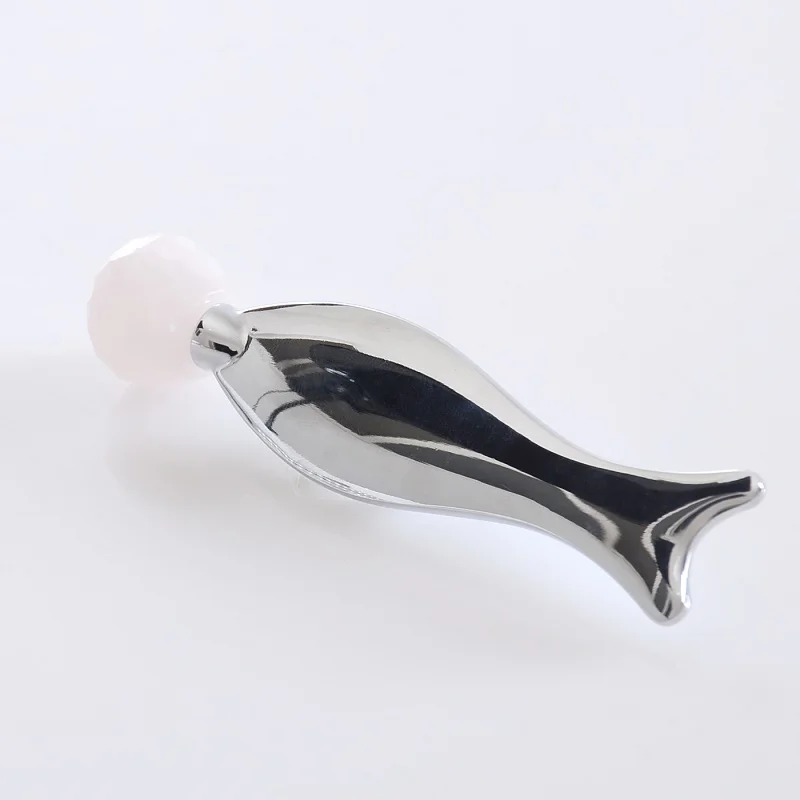Fish-shaped massage Eye Face Care Gua Sha tool natural jade roller face lifting massager scraping  guasha plate