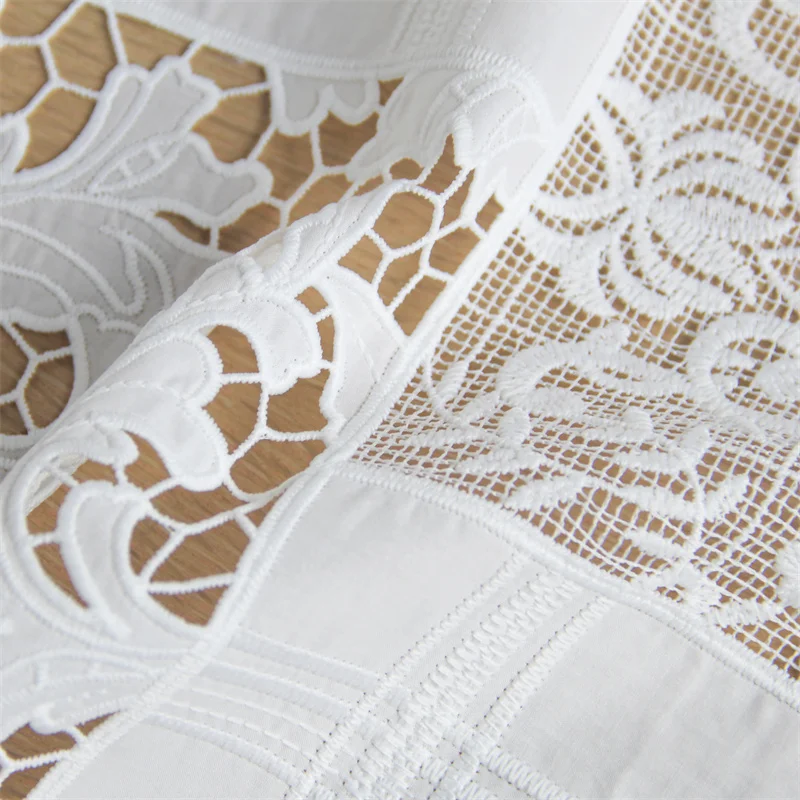 wholesale China factory cotton luxury laser lace fabric with Oekotex GRS OCS chemical lace mesh lace euro design 2022