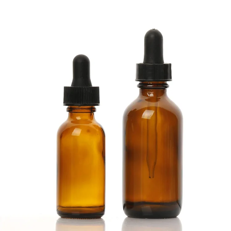 Оптовая продажа, хорошая цена, 2 унции, 2 унции, Масло для кутикулы, бостонские круглые стеклянные бутылки и капельницы, 60 мл, стеклянная бутылка с пипеткой-капельницей