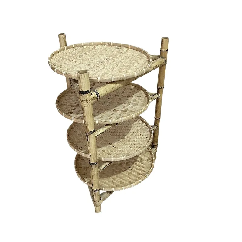 Bamboo Storage Basket Food Tray Drying Bamboo Household Container Bamboo Sieve Weave Fruit Basket