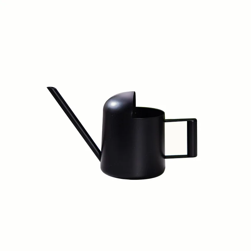High quality indoor outdoor garden children small watering kettle 300ml black Long Spout stainless steel Watering Can