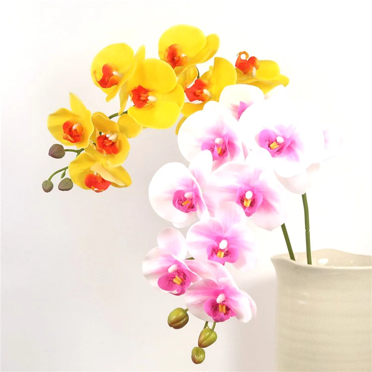 Wholesale Fashion Artificial Plant Butterfly Orchid Flower Branches For Wedding Festival Party Home Living Room Table Decoration