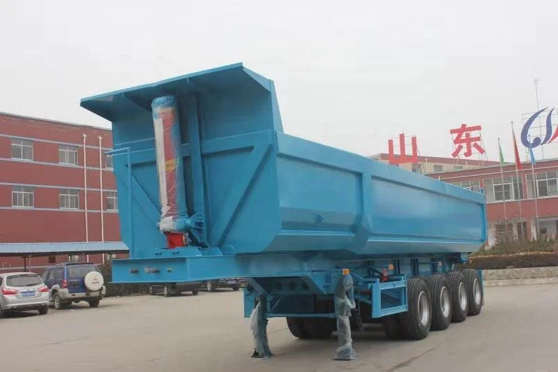 factory sales dump truck 3 4 axles 40 50 ton  35 40 50 cbm truck Side Tipper / Rear Dump