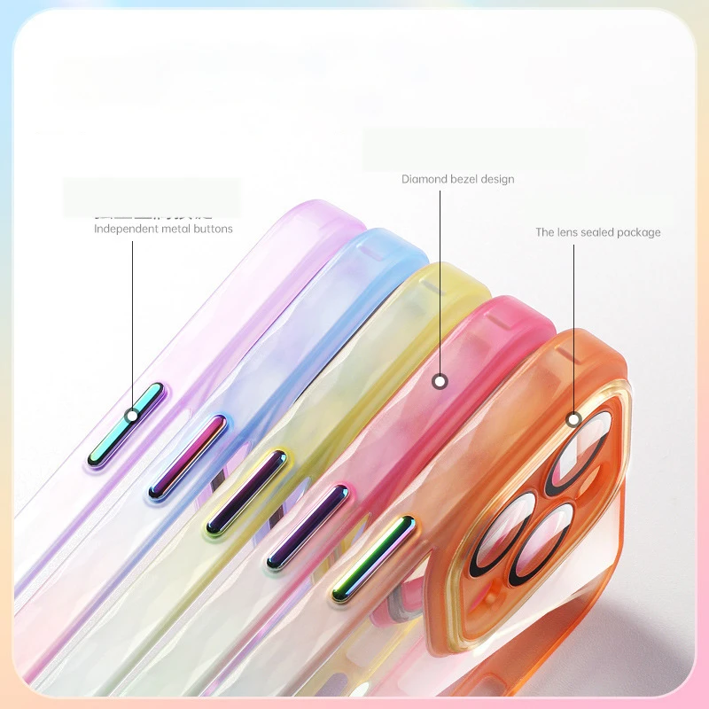 Shockproof Mirror Case For iPhone 14 12 11 Pro Max XS MAX XR Soft TPU Back Cover For iPhone 7 8 6 plus Luxury Clear Phone Case