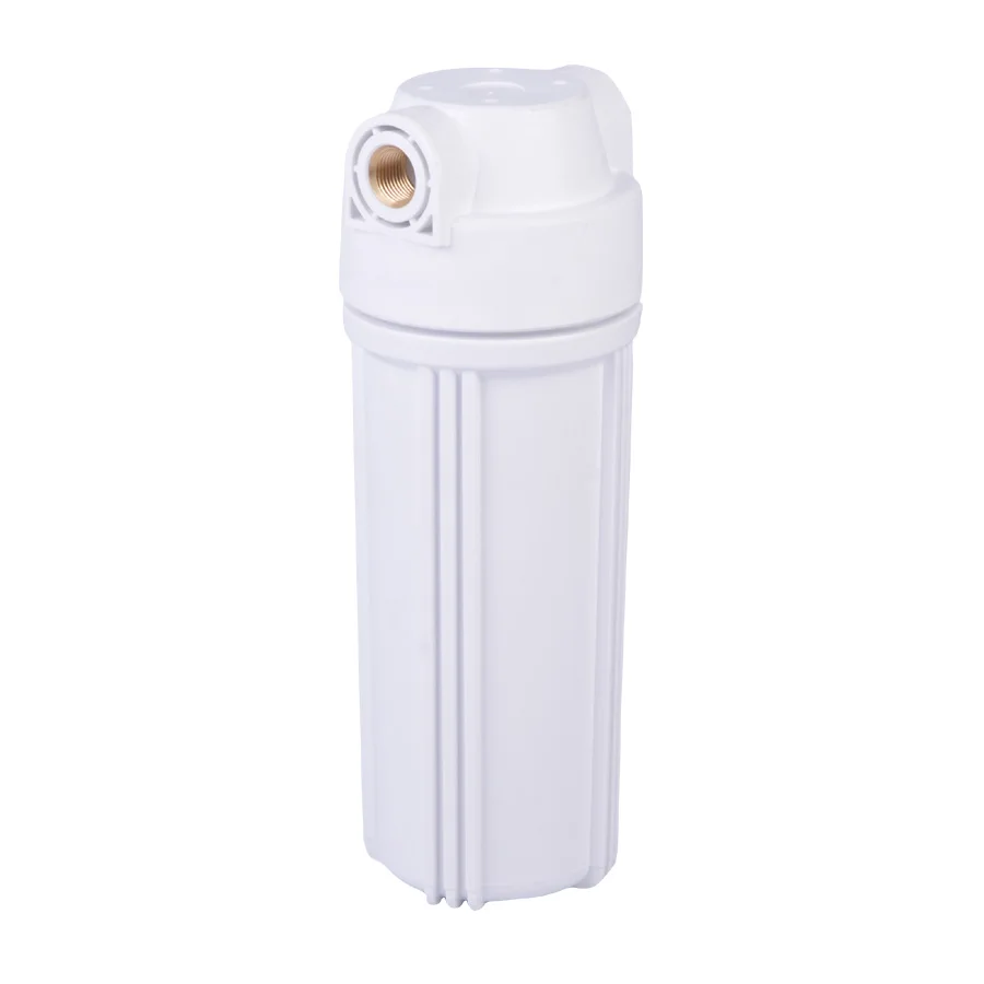 High quality white ro shell housing big flow water filter bottle with brass port