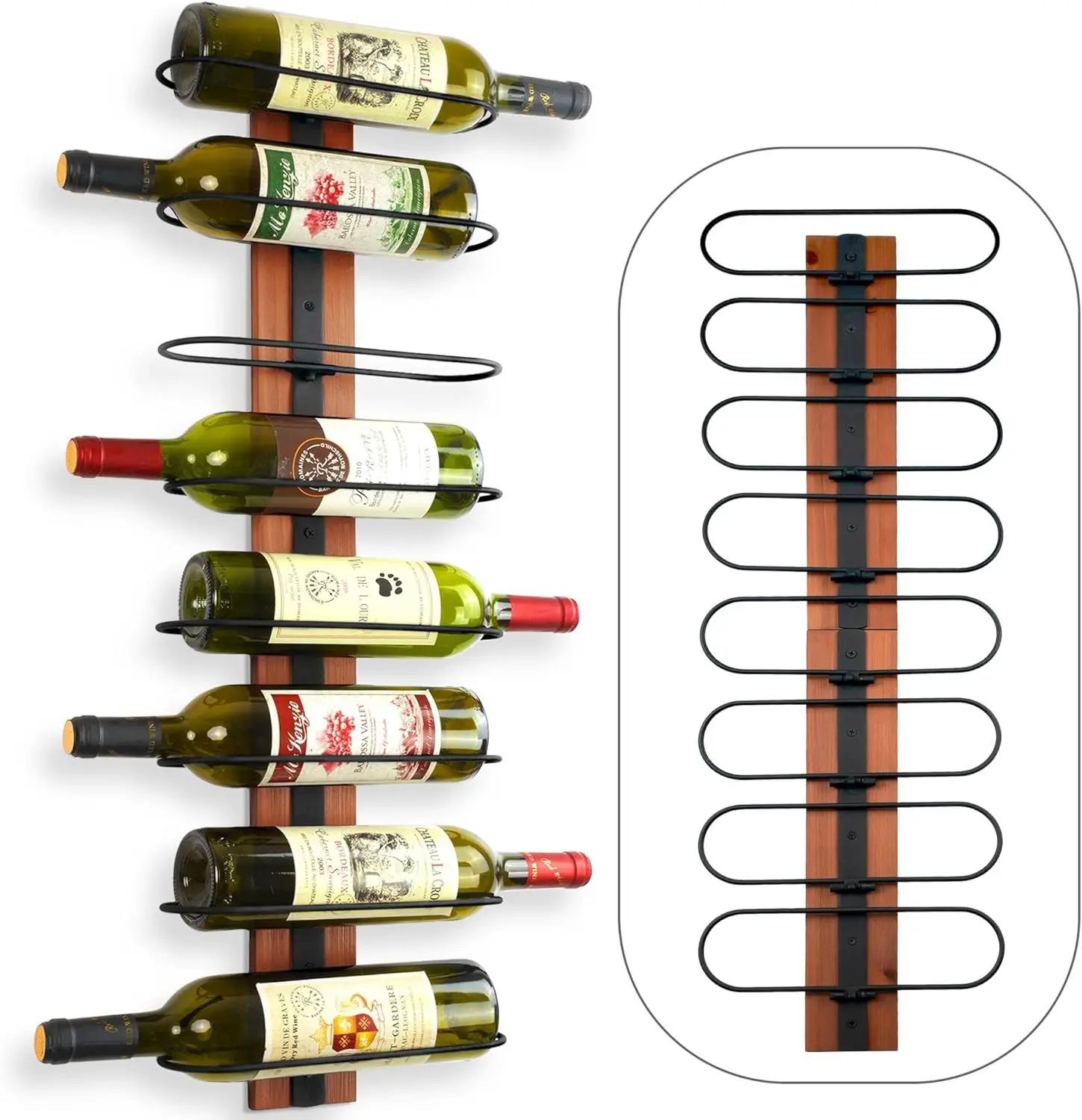 Custom Metal Hanging Wine Display Rack for 16 Bottles Floor to Ceiling Wine Glass Rack Holder Wine Rack Wall Mount for Bar