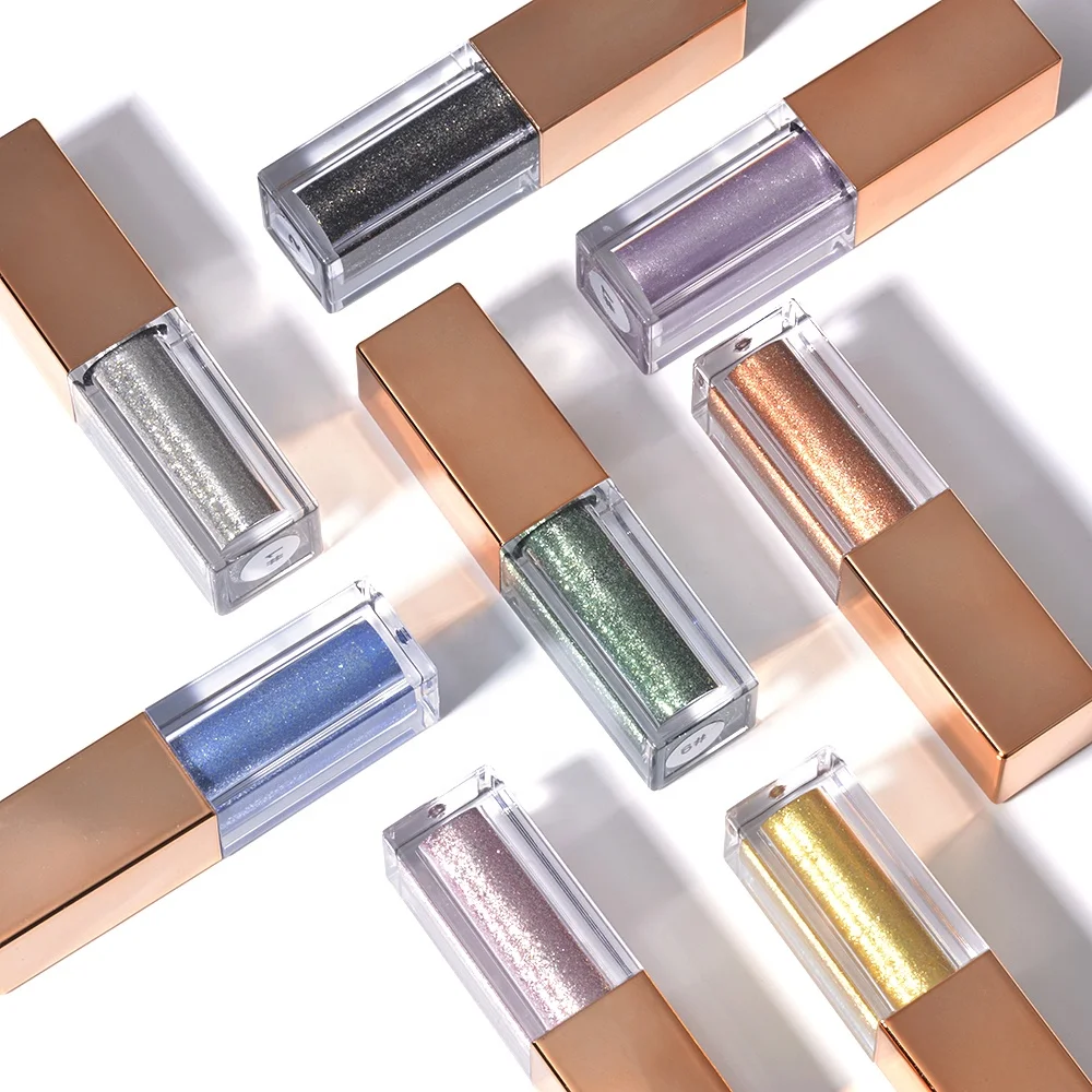 OEM Waterproof Long Wear Shimmer Shiny Metallic Glitter Liquid Eyeshadow Private Label Eye Shadow