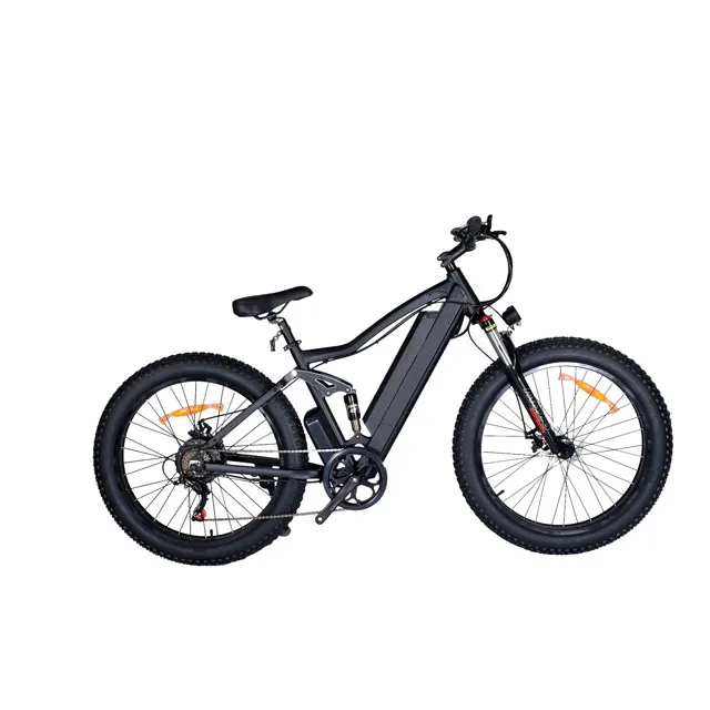Ready for Shipment full suspension folding 26 *4.0 Fat Tire Electric Mountain Bike