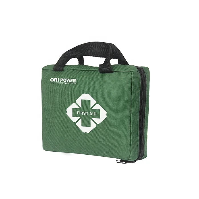 Empty all purpose green color private label emergency pouch first aid medical travel emergency kit