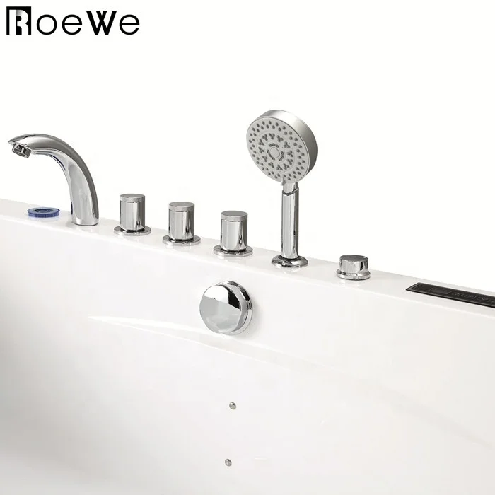 2 person water massage with tv drop-in bath tubs with digital control acrylic hydromassage whirlpool bathtub