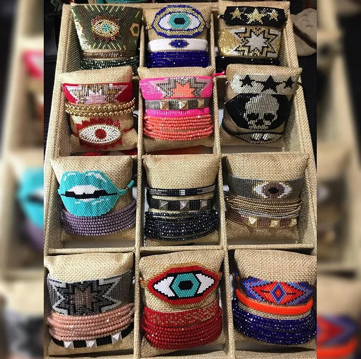 Mexico Bracelet For Women Pulseras Mujer Moda MIYUKI Jewelry Turkish Evil Eye Bracelets Handmade Armband Crystal New