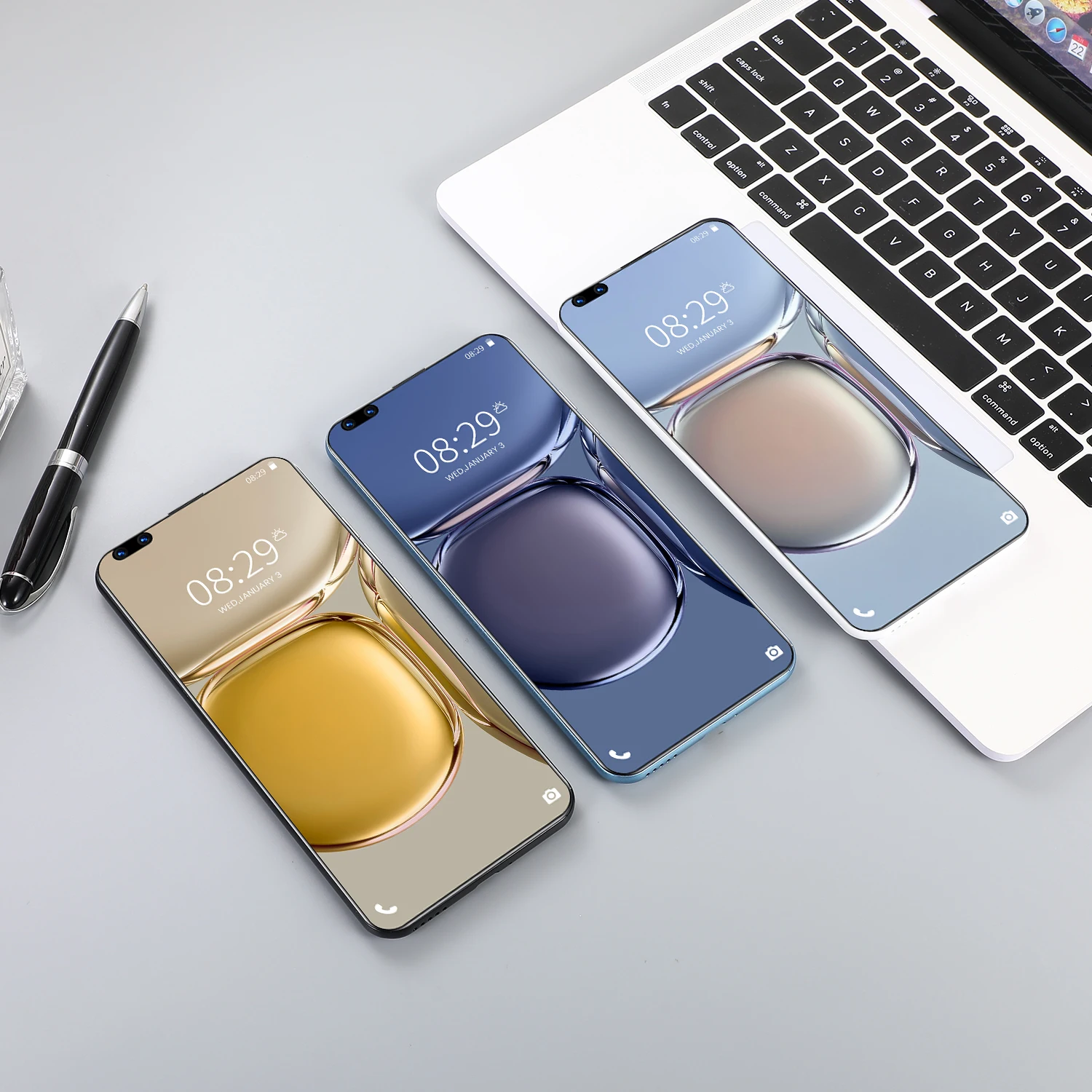 Новый высококлассный сотовый телефон tecno P60Pro 7 8 дюймов перфорированный экран 16 ГБ + 512 Android 10 4g/5g смартфон