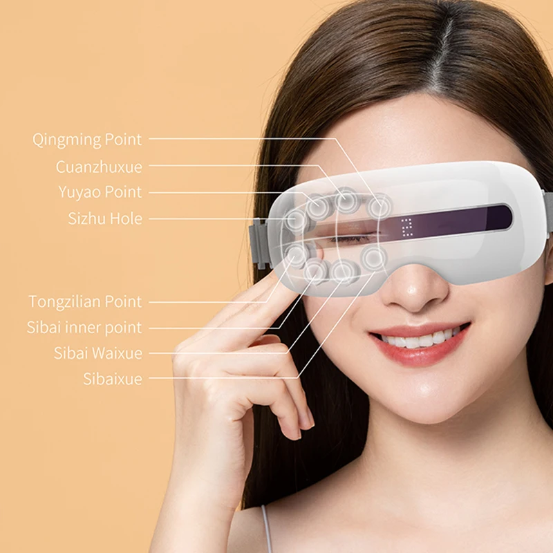 Multifunctional Mini Home Thermostatic Heating Eliminate Fatigue Folding Smart Eye Massager