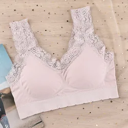 Seamless Bra Lace Tube Top Underwear Wire Free Bra