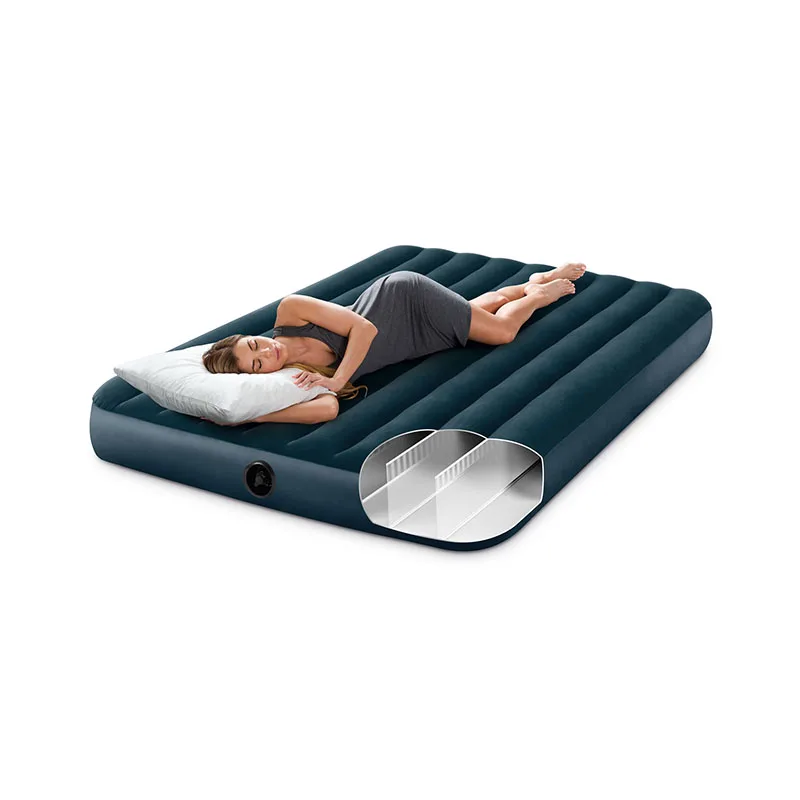 Hot Sale intex 64731 inflatable canvas medical saco camping air bed mattress inflatable matters 2 men best for kids