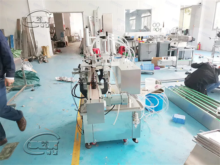
Automatic 4 headsoil plum jam bottle filling machine 