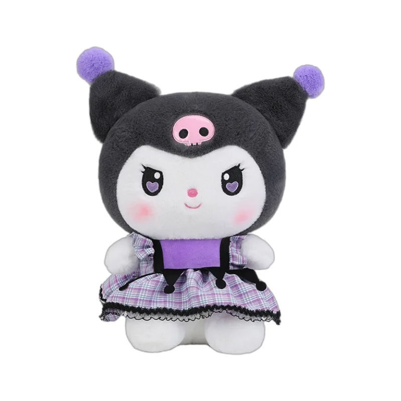 Dress Sanrioed Plush Toys Cute Kitty My Melody Stuffed Animal Toy Pillow Kuromi Plushie Cinnamoroll Doll Keychain Christmas