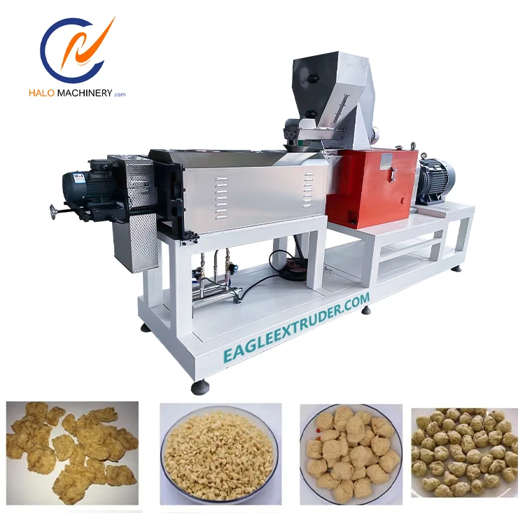 Jinan Halo Machinery: Advanced Soy Protein Extrusion Machine for Soya Nuggets, Chunks, and Mince Production