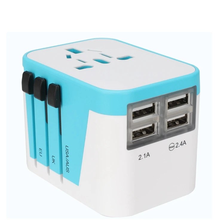 SmallOrders G070301 Hot selling electronic multi-plug with USB converter 5v 3.4a out general travel Promotional USB gadgets