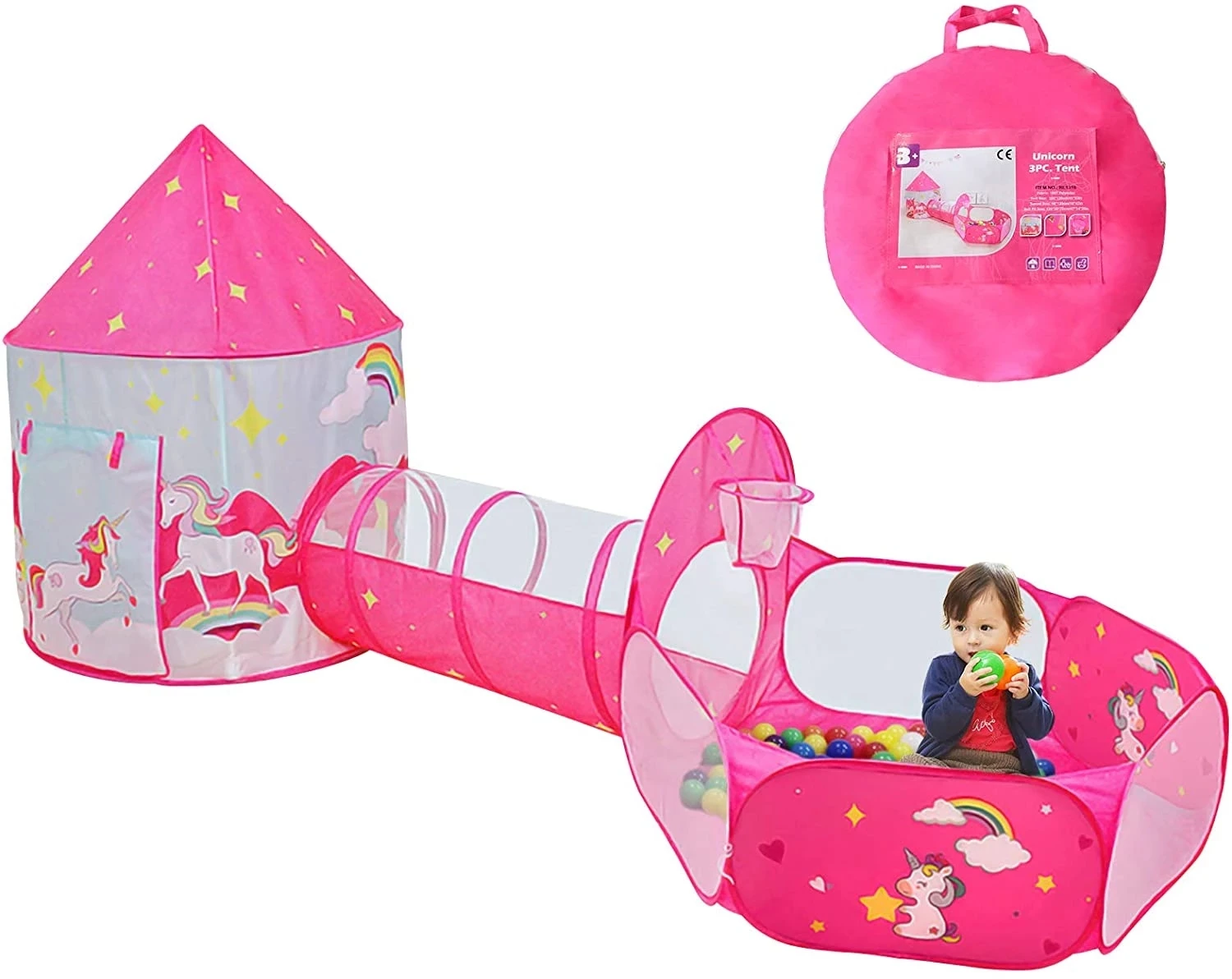 3 в 1 детская игровая палатка, домик, детский бассейн для шаров, детские палатки для шаров с туннелем для ползания, палатка Wigwam для детей, туннельный бассейн