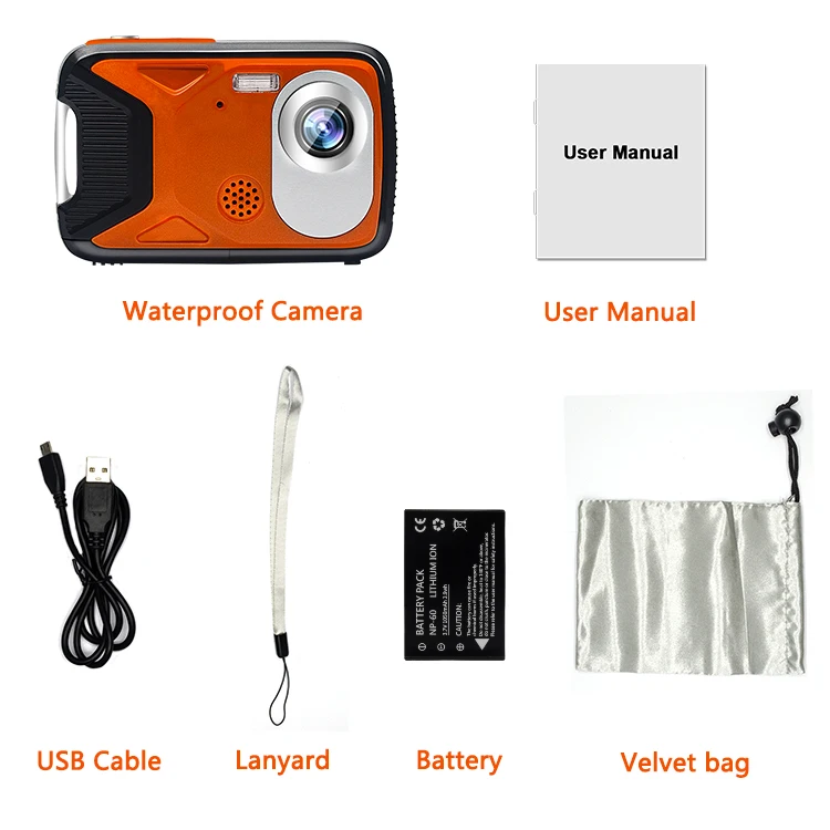 
Wholesale Factory 5m Waterproof 21MP HD Action Camera With 2.8 Inches LCD Outdoor underwater Sports Camera 