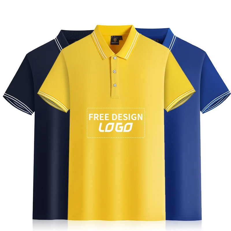 Hot Selling Short Sleeve Polo T-shirt Suitable for Custom Logo Men leisure time Polo Shirt
