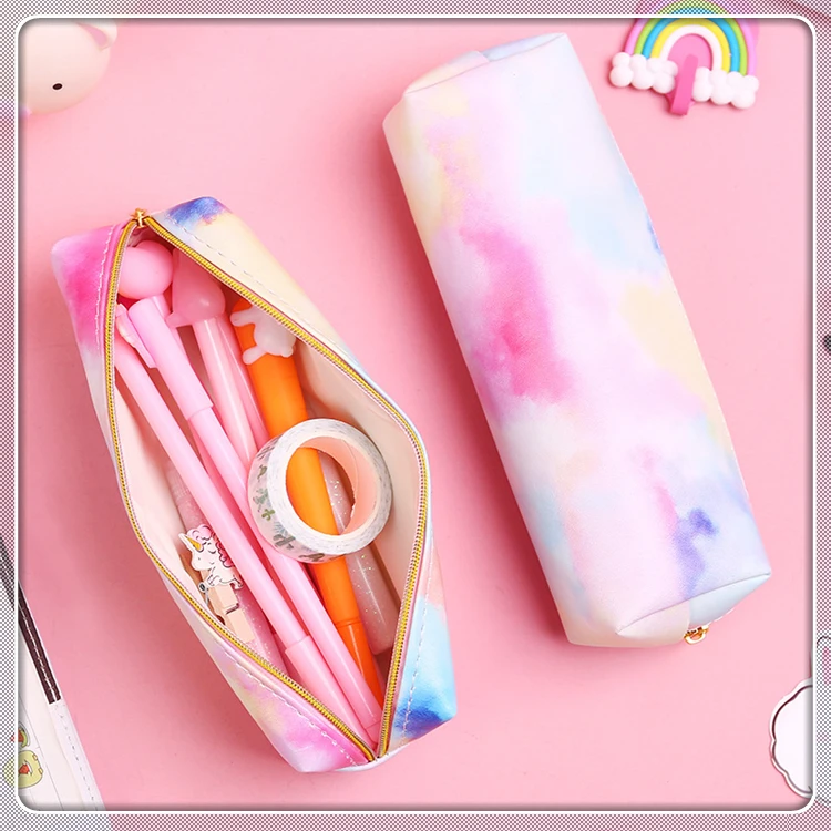 zipper unique promotional pvc holographic pencil case for kids