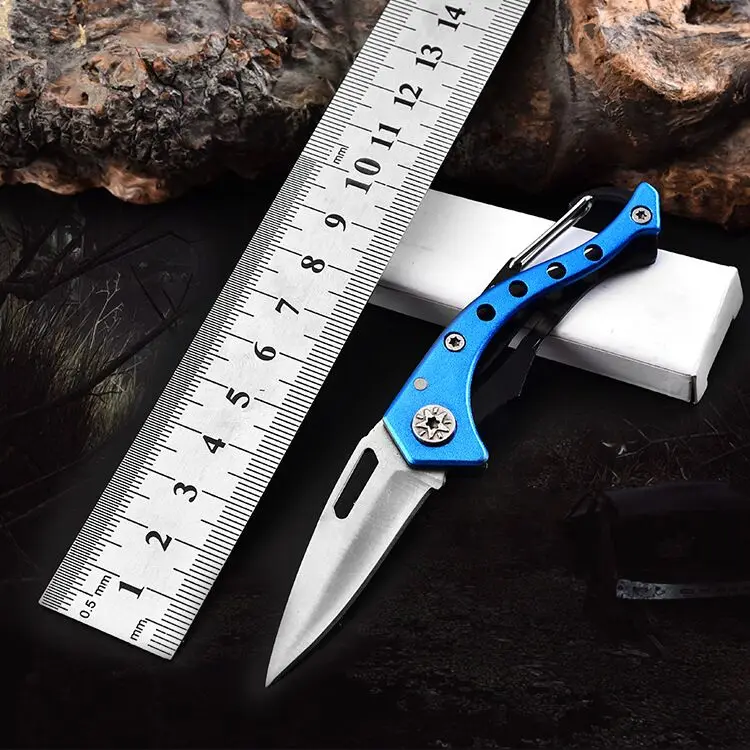 Hot Sale Stainless steel Portable Keychain Folding Knife  Camping outdoor