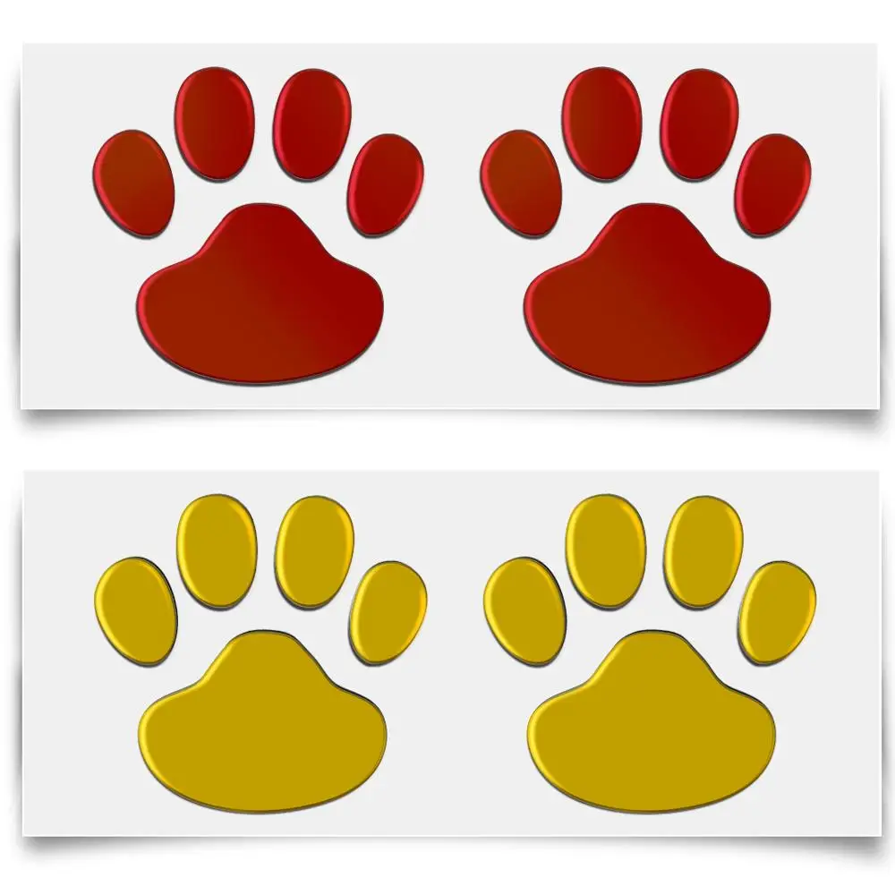 Amazon ebay hotsale Stickers Paw Animal Dog Cat Cool Design Bear Foot Prints Footprint Decal Car Stickers for Auto Motorcycle