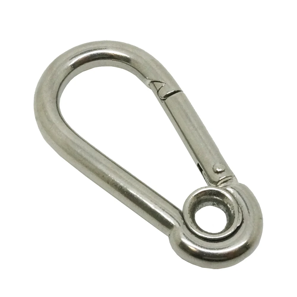 Stainless Steel 304 316 Snap Hook With Eyelet DIN 5299 FORM A Hook