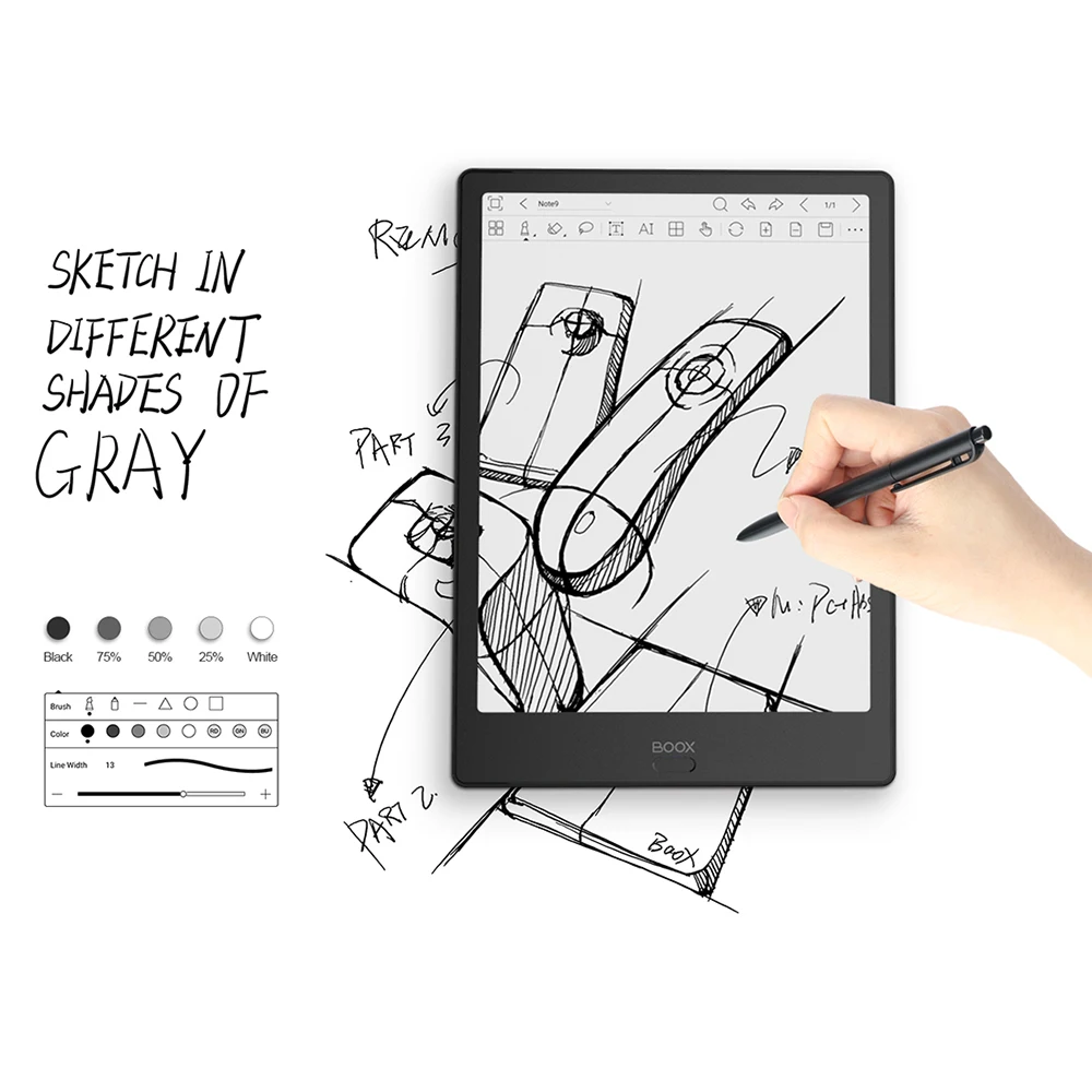 10.3 inch Onyx Boox reading&writing ebook reader Note2