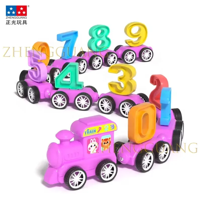 Zhengguang 31pcs Magnetic Number Train Set for Toddlers Early Educational Magnetic Block Set Mini Magnetic Digital Train Toys