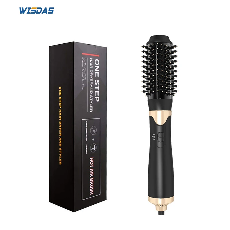Multifunctional Hair Dryer & Volumizer Rotating Hair Brush Roller Rotate Styler Comb Styling Straightening Curling Hot Air Comb