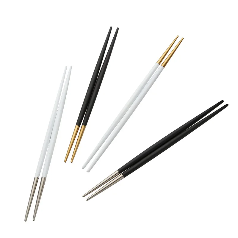  High Quality Japanese Pointed sushi Chopstick Stainless Steel 304 Custom Logo Korean Chopsticks With