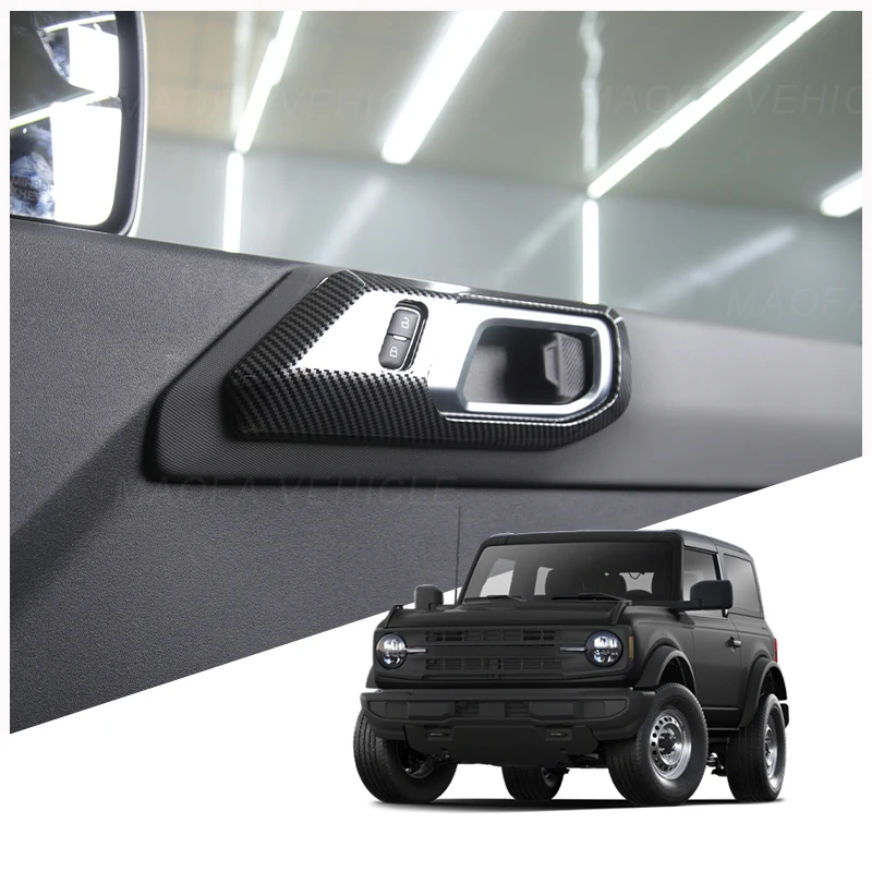 Car interior accessories decoration parts Door Inner Handle Panel For Ford Bronco 2/4 door 2021 2022 2023