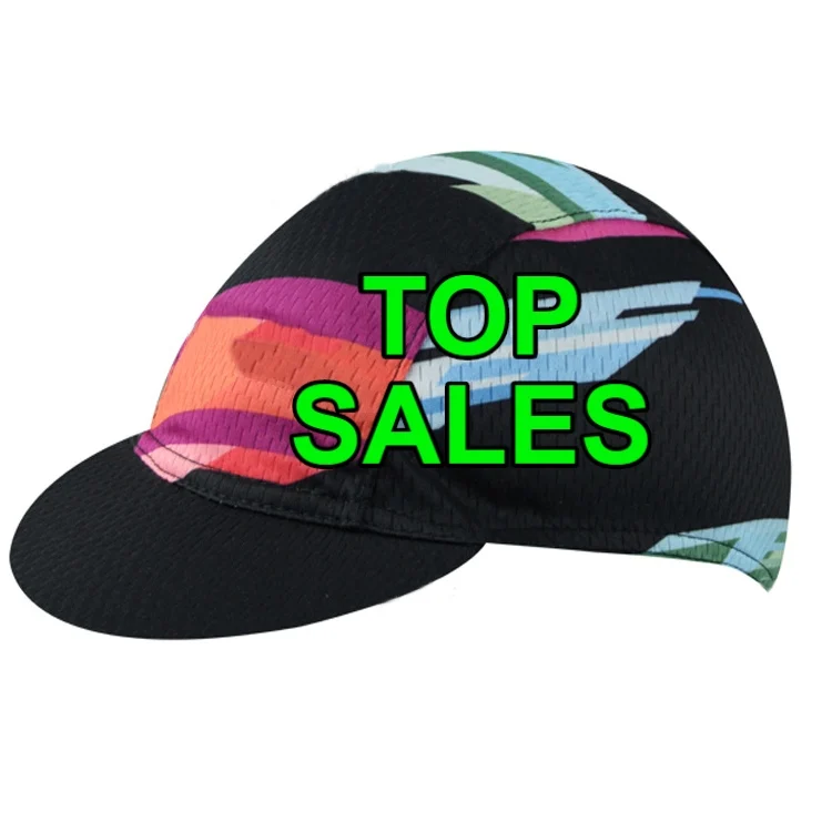 polyester custom logo triathlon antibacterial road bike oem thick quick-drying blank wholesale personalized cycling cap pink