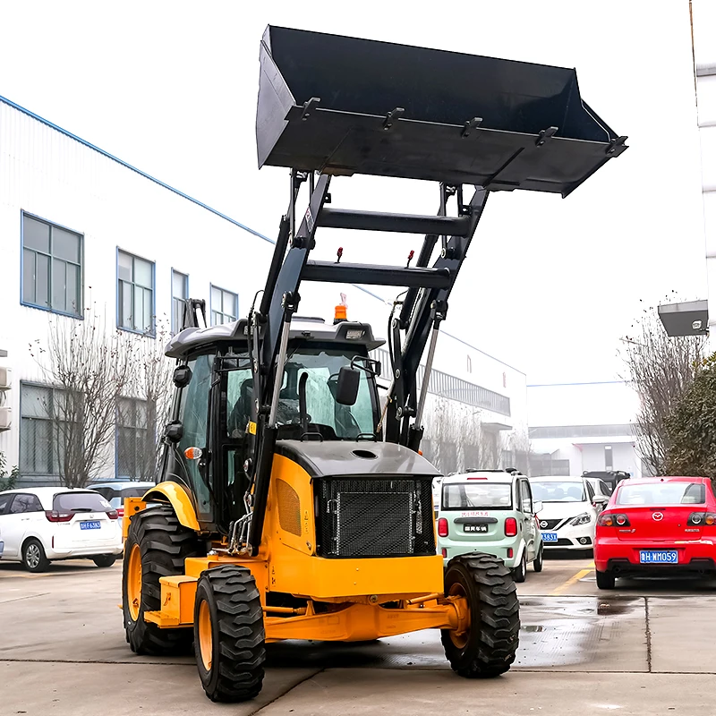 Cheap Diesel 4 Wheel Drive New Brand New Articulated Multi function Backhoe