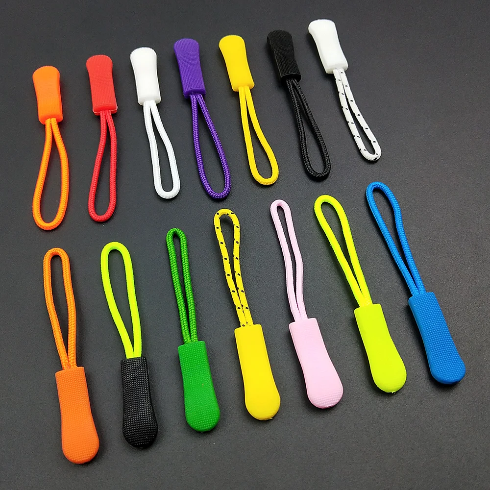 25 Colors Zipper Tags Strong Nylon Cord, Zipper Pull Replacement for Backpacks, Jackets, Luggage, Purses, Handbags, Sweatshirt